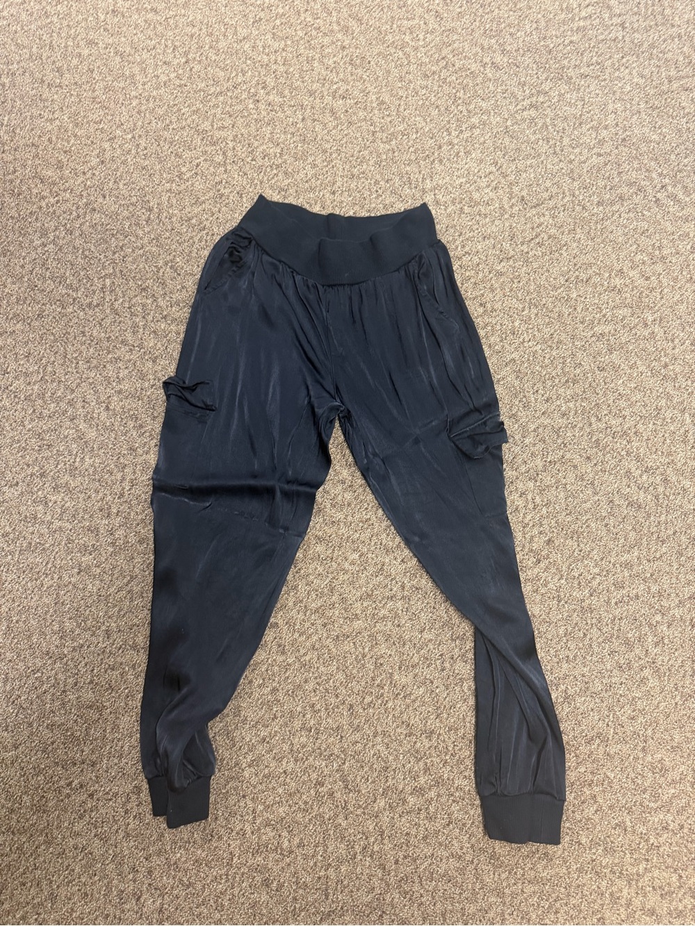 Boston Proper Black Harem-Style Jogger Leggings